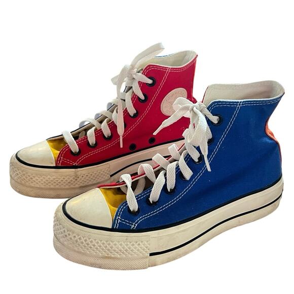 Converse Shoes - Converse Chuck Taylor All Star High Top Sneakers Women’s 5.5 Colorblock